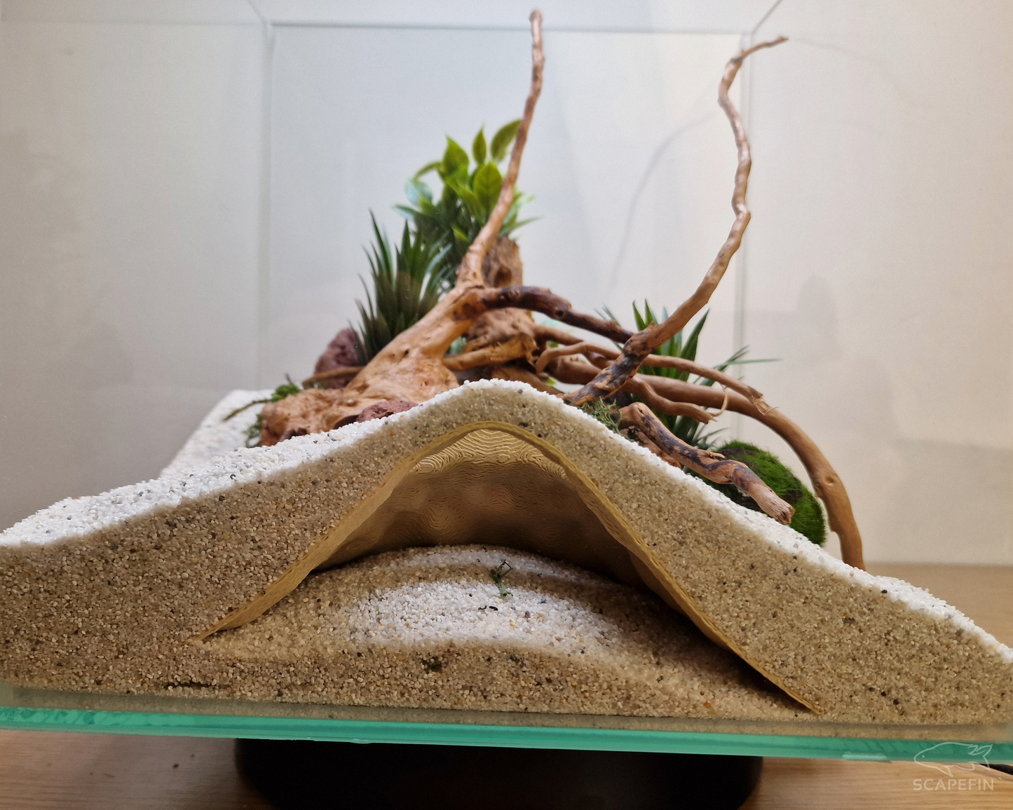 Aquara Observation Cave | Aquarium & Terrarium Decor | Natural Hide for Fish, Plecos, Shrimp or Reptiles